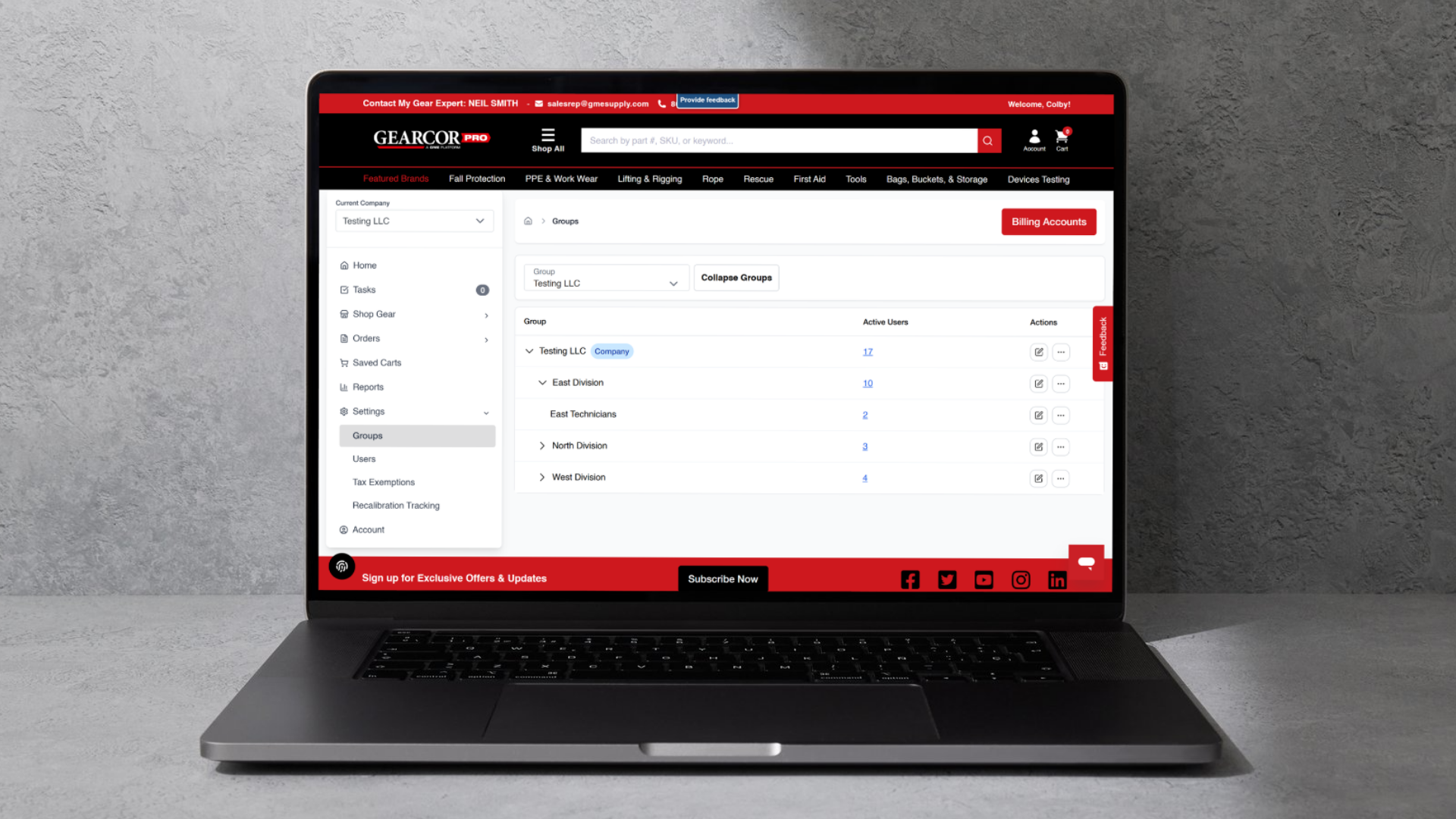 Procurement Dashboard View