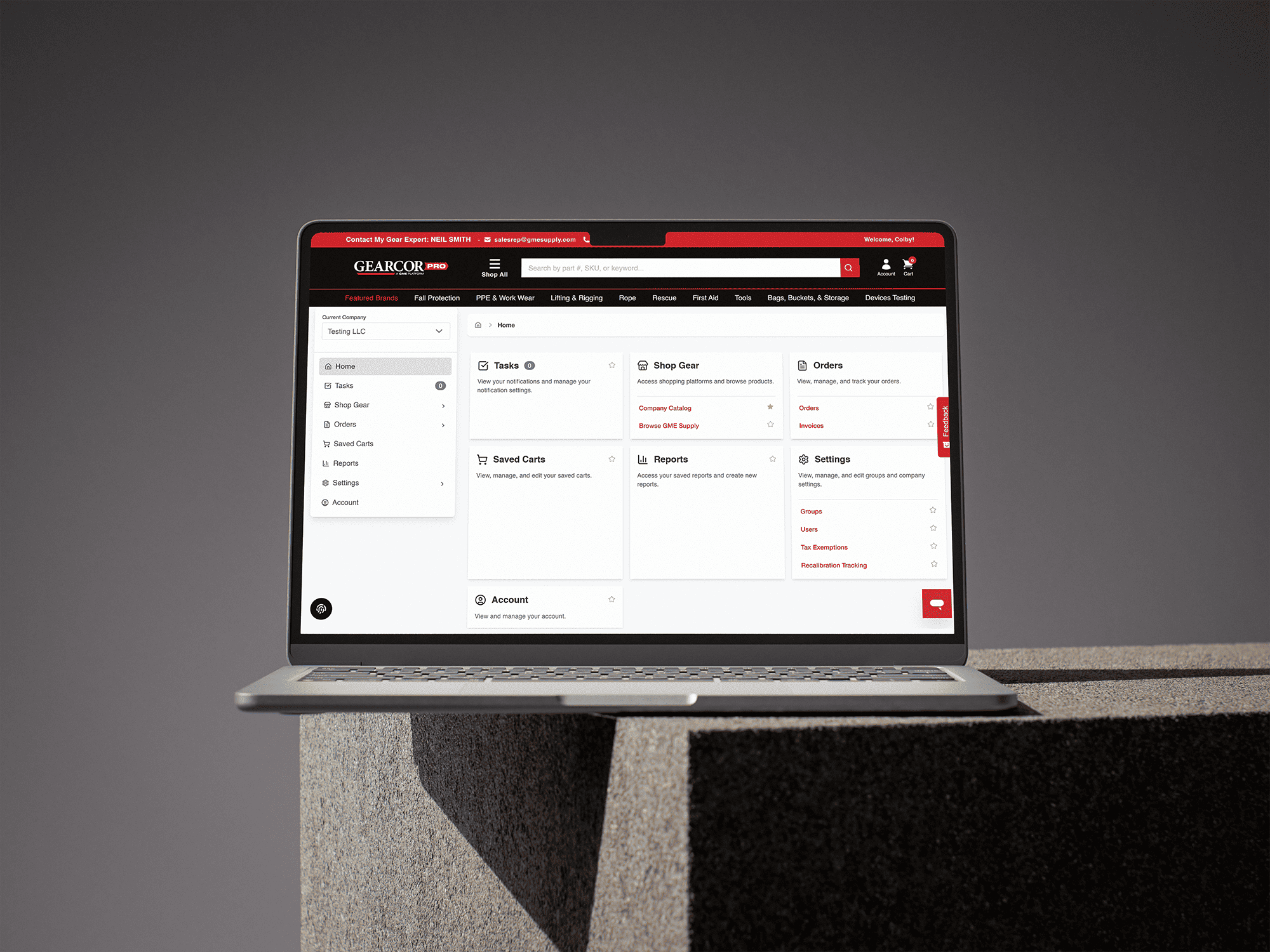 Branded Apparel and Kit Catalog View